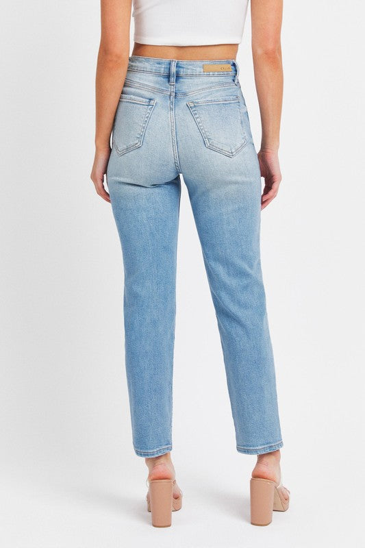 COLLINS Straight Jeans-MEDIUM DENIM