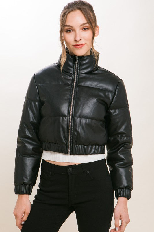 AURELIA Puffer Jacket-BLACK