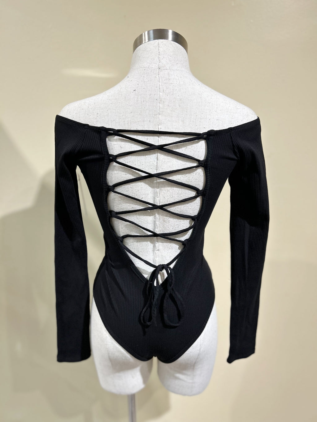 BREANNE Bodysuit-BLACK