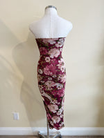 ANABEL Maxi Dress-WINE FLORAL