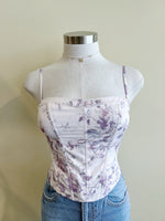 JENNY Crop Top-LAVENDER FLORAL