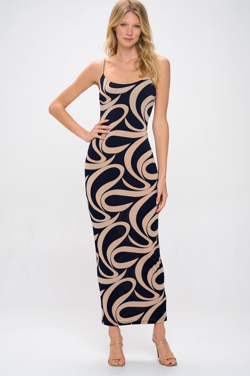 LILI Maxi Dress-DARK NAVY