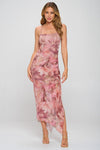 BRITTNEY Maxi Dress-PINK HAWAIIAN