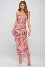 BRITTNEY Maxi Dress-PINK HAWAIIAN