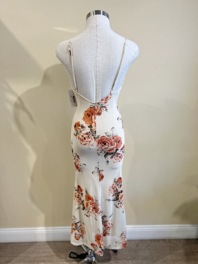 KORI Maxi Dress-CREAM FLORAL