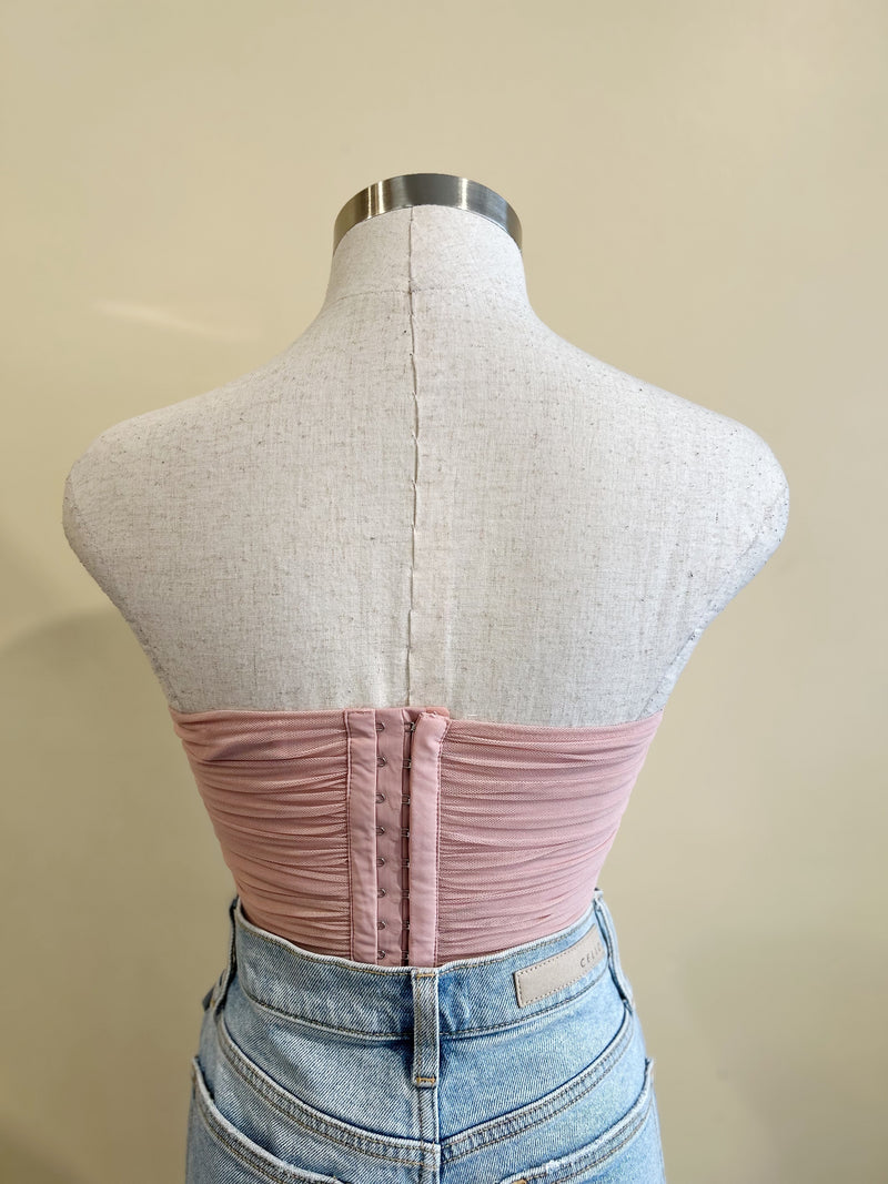 AVIS Bustier Top-MAUVE