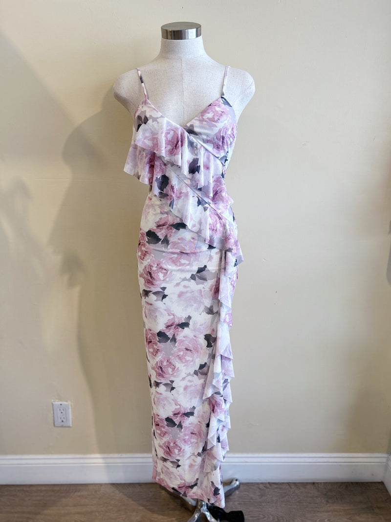 YVONNE Maxi Dress-PINK FLORAL