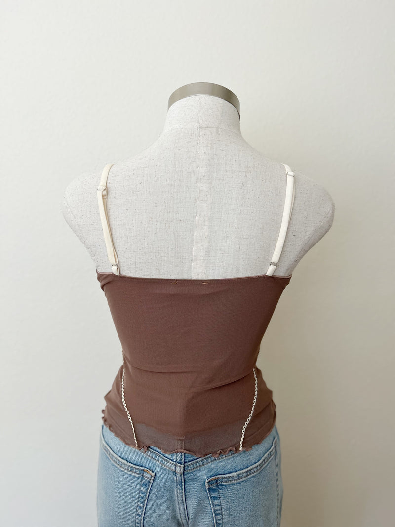 DAHLIA Crop Top-NUDE MOCHA