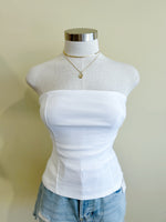 JOCELYN Crop Top-WHITE